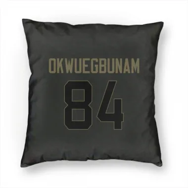 Black Indianapolis Colts Albert Okwuegbunam Jr.   Service Pillow Cover (18 X 18)