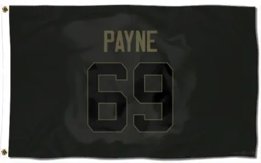 Black Indianapolis Colts Pheldarius Payne   Service Flag (3 X 5)