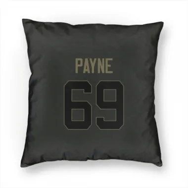 Black Indianapolis Colts Pheldarius Payne   Service Pillow Cover (18 X 18)