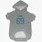 Gray Indianapolis Colts Pheldarius Payne   Dog & Cat Pet Hoodie