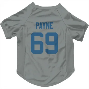 Gray Indianapolis Colts Pheldarius Payne   Dog & Cat Pet Jersey