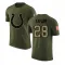 Olive Youth Jonathan Taylor Indianapolis Colts Salute to Service T-Shirt