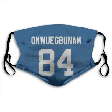 Royal Indianapolis Colts Albert Okwuegbunam Jr.   Face Mask