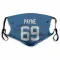 Royal Indianapolis Colts Pheldarius Payne   Face Mask