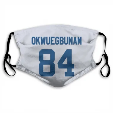 White Indianapolis Colts Albert Okwuegbunam Jr.   Face Mask